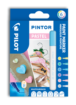 Obrázek produktu: Akrylový popisovač Pilot Pintor, Extra Fine, sada 6 ks, Pastel