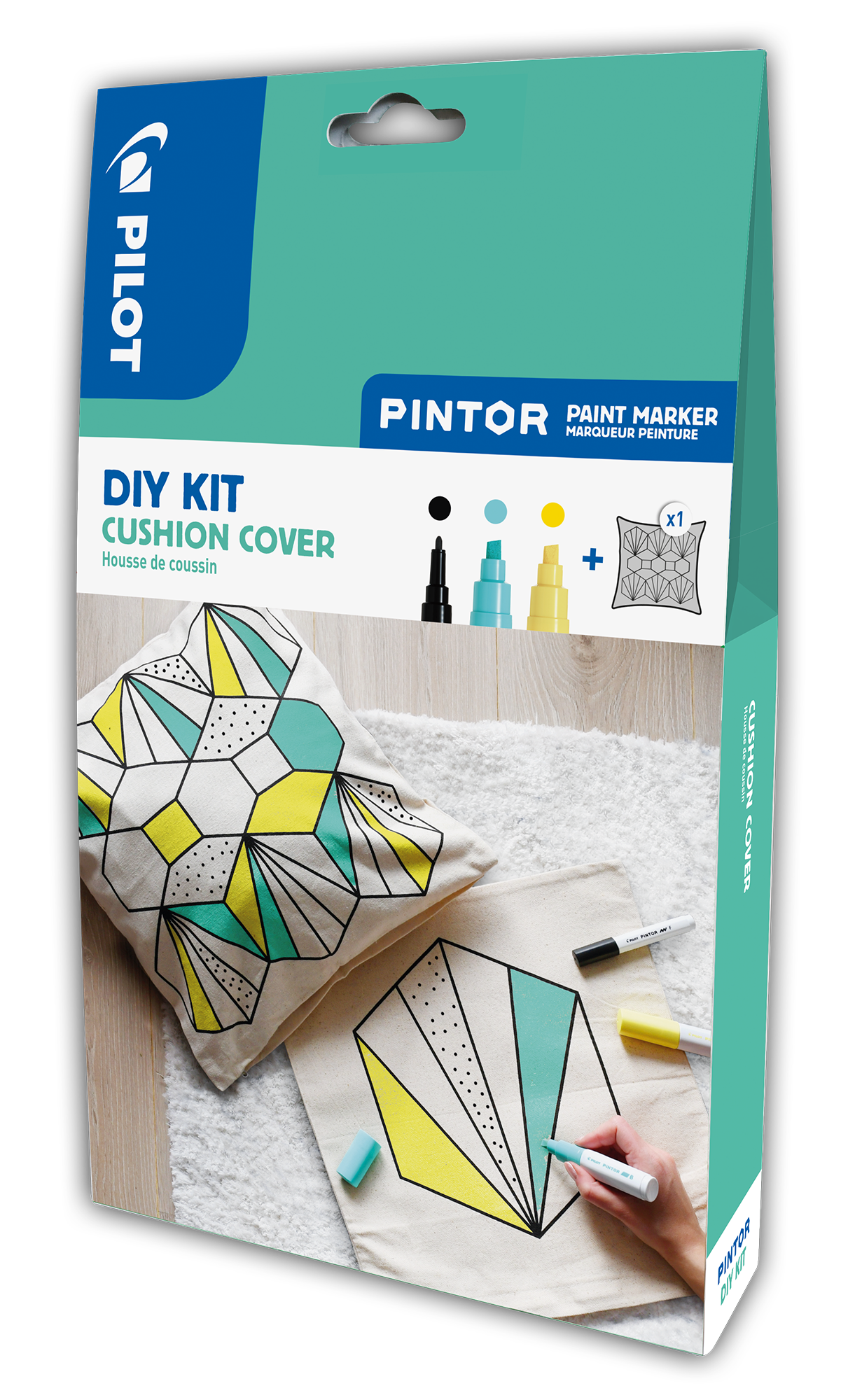 Akrylový popisovač Pilot Pintor, Fine/Broad, sada 3 kusů / POLŠTÁŘ POVLAK