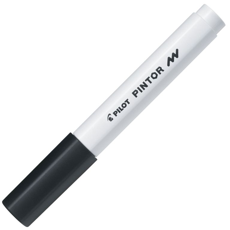 Pilot  Akrylový popisovač Pintor F (tenký hrot) - 1 mm, černý
