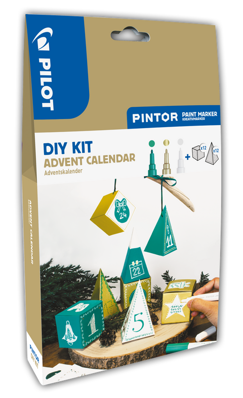 Obrázek produktu: Akrylový popisovač Pilot Pintor, Fine/Extra Fine, sada 3 kusů / ADVENTNÍ KALENDÁŘ