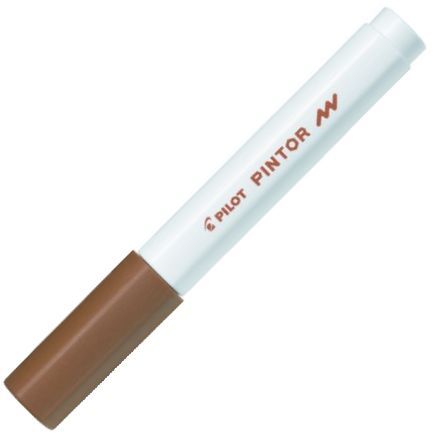 Akrylový popisovač Pilot Pintor, Fine, hnědá
