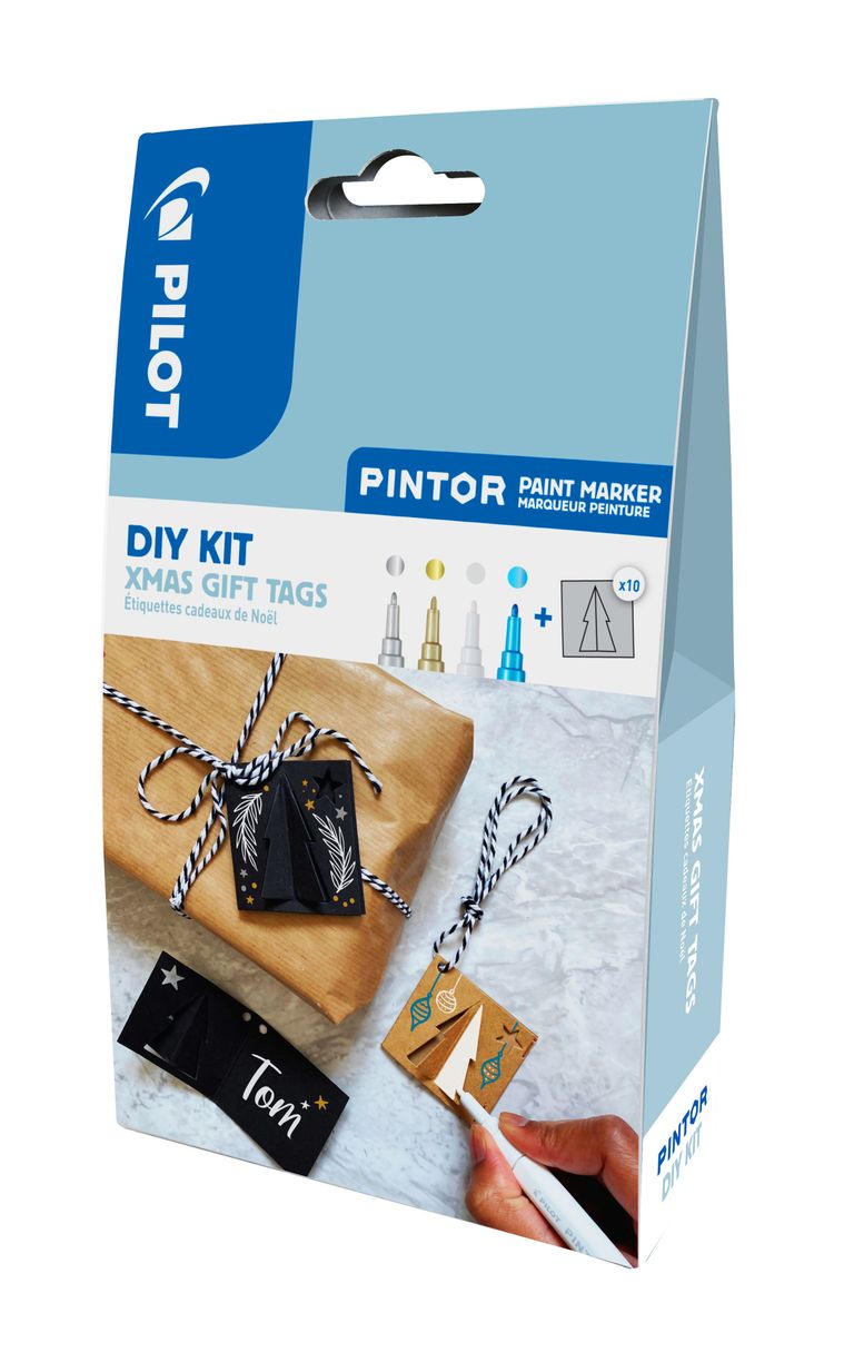 PILOT Pintor Fine Kreativní sada akrylových popisovačů 0,9-1,5mm - XMAS 4 ks + visačky 10 ks Václav Čížek s.r.o.
