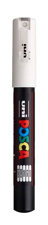 Obrázek produktu: Akrylový popisovač POSCA, PC-1M, 0,7-1 mm, bílý