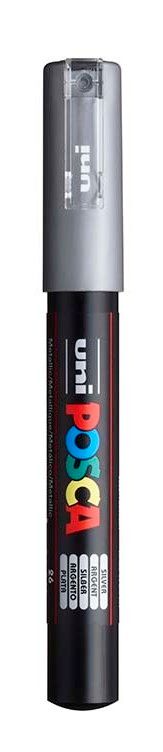 Akrylový popisovač POSCA, PC-1M, 0,7-1 mm, stříbrný