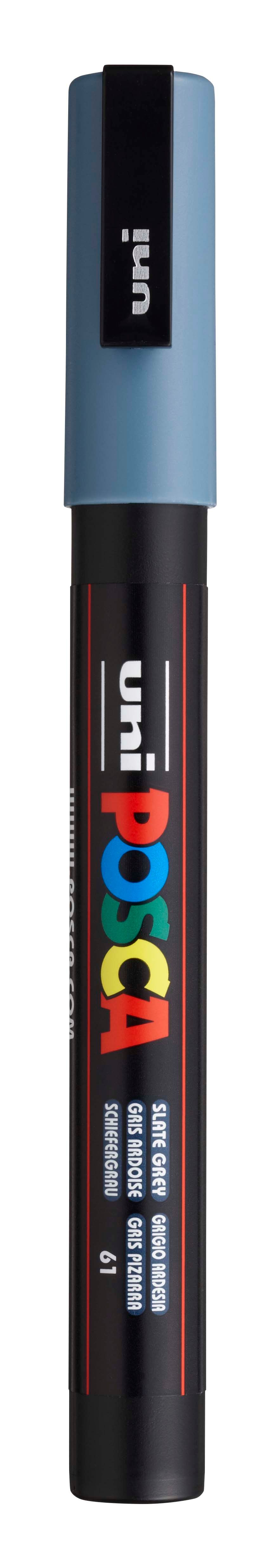 Akrylový popisovač POSCA, PC-3M, 0,9-1,3 mm, břidlicově šedý