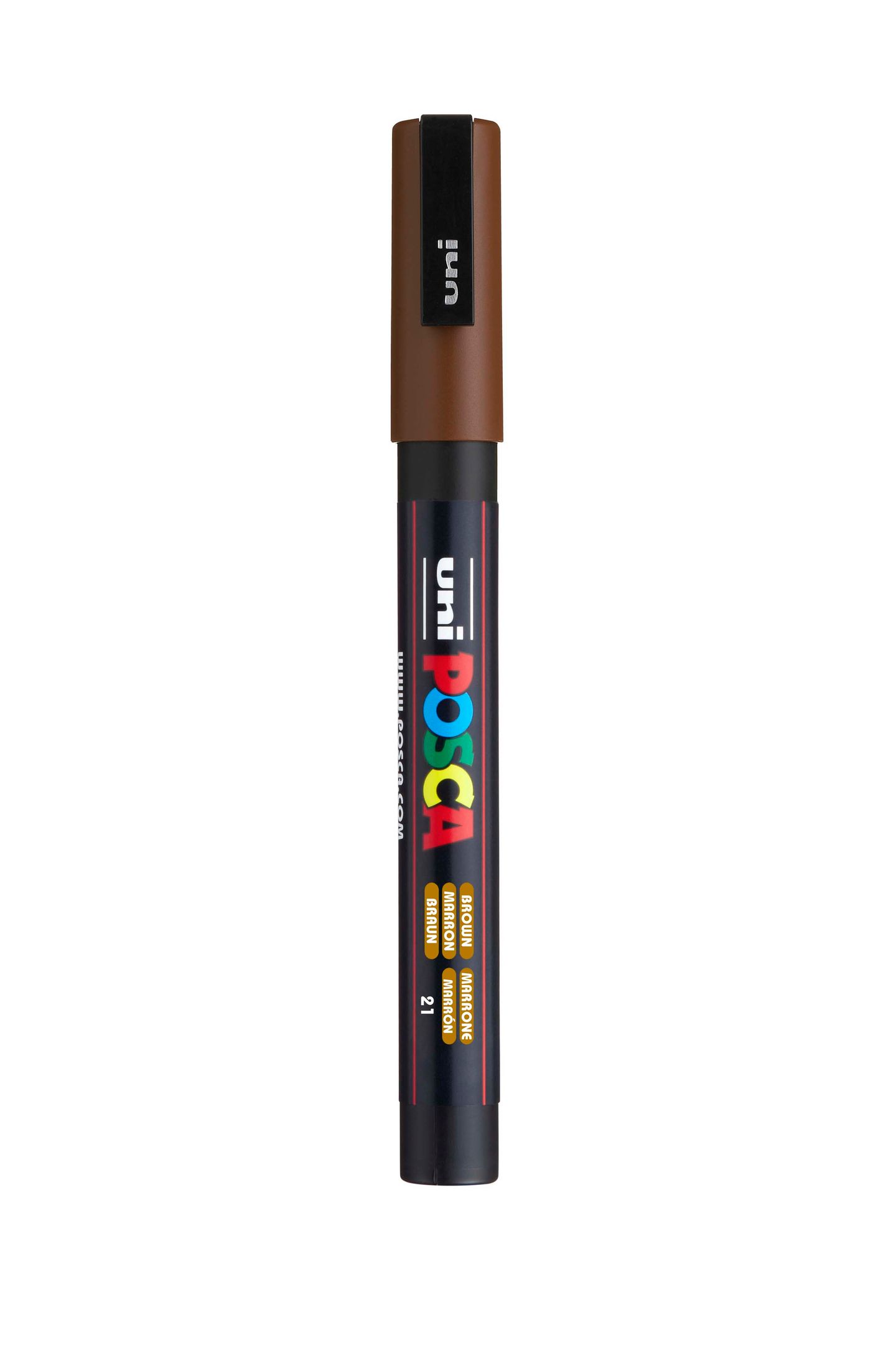 Akrylový popisovač POSCA, PC-3M, 0,9-1,3 mm, hnědý