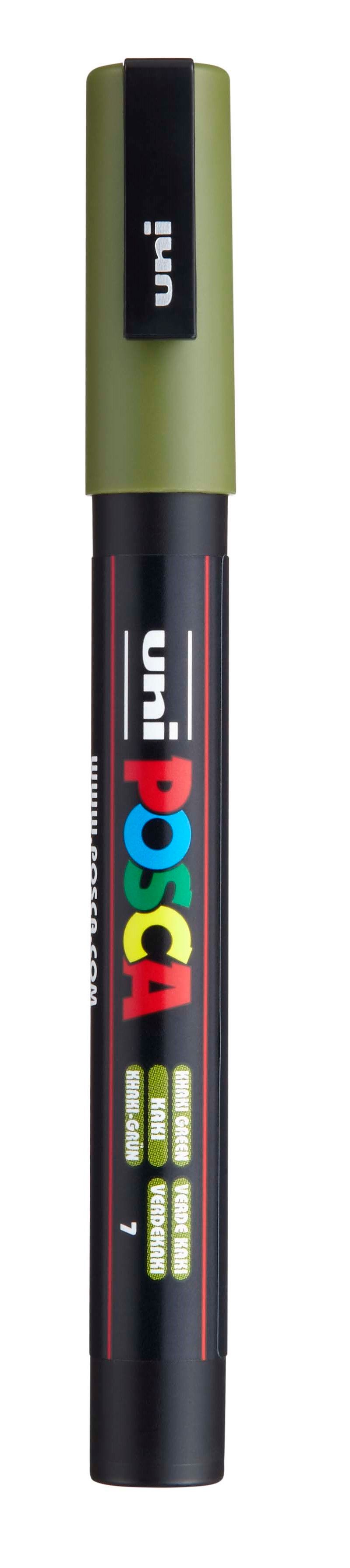 Akrylový popisovač POSCA, PC-3M, 0,9-1,3 mm, khaki zelený