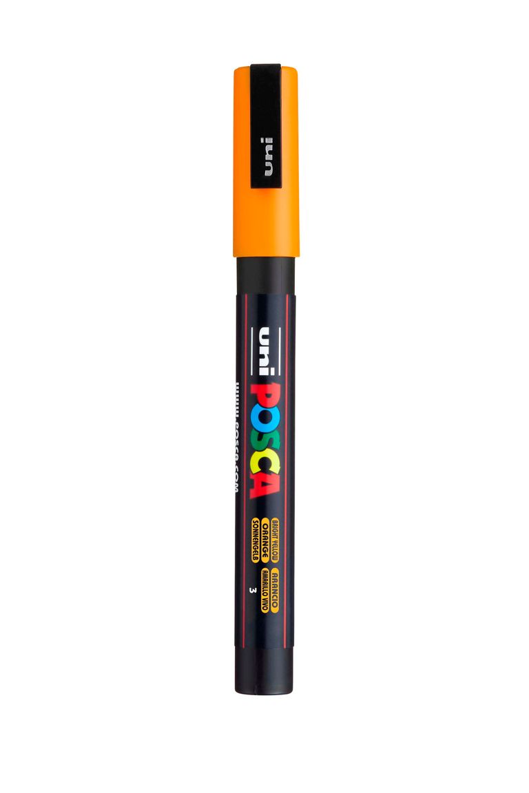 Akrylový popisovač POSCA, PC-3M, 0,9-1,3 mm, pomerančový