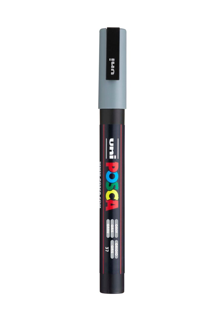 Akrylový popisovač POSCA, PC-3M, 0,9-1,3 mm, šedý