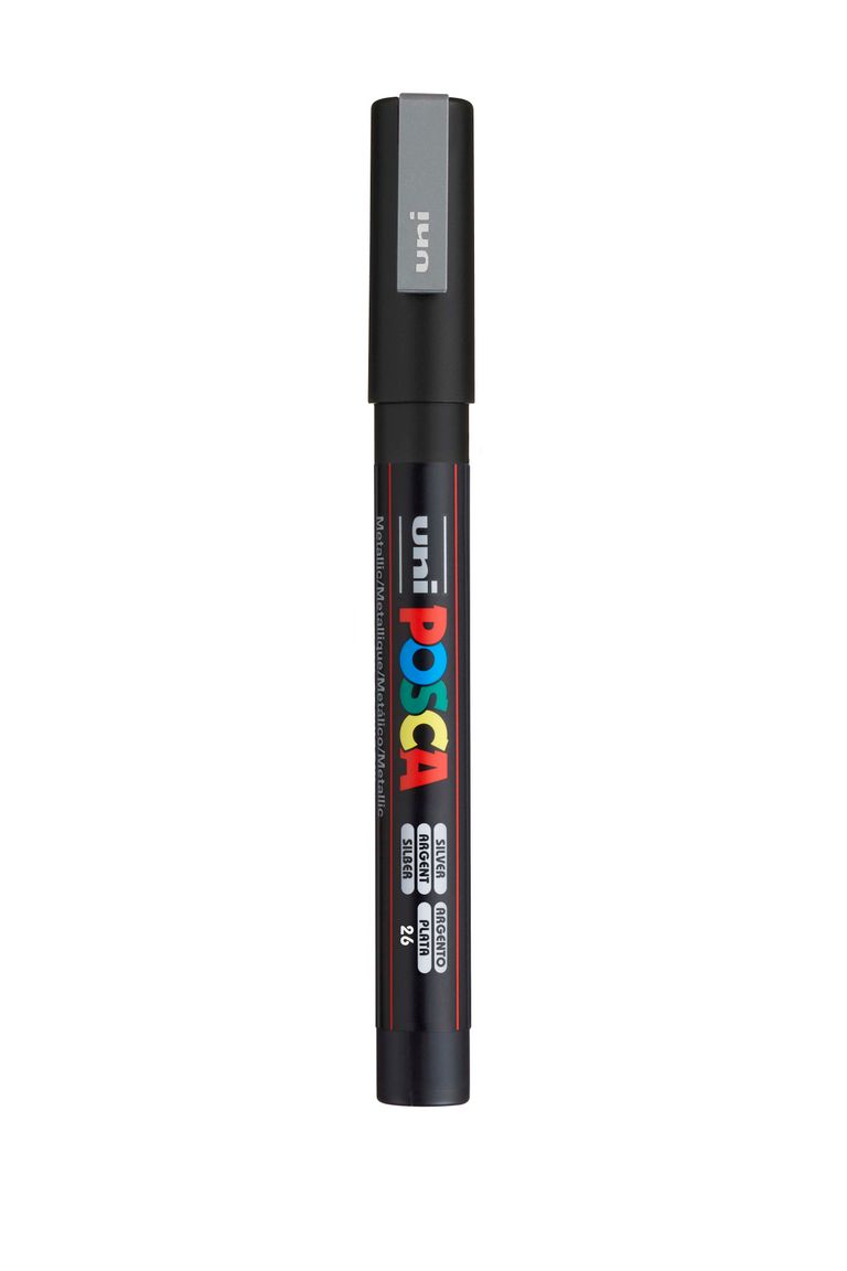 Posca Akrylový fix Posca PC-3M - VYBERTE ODSTÍN - Akrylový fix Posca PC-3M - stříbrný
