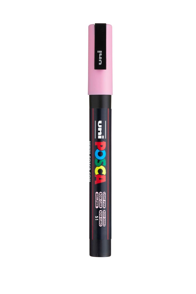 Akrylový popisovač POSCA, PC-3M, 0,9-1,3 mm, sv. růžový