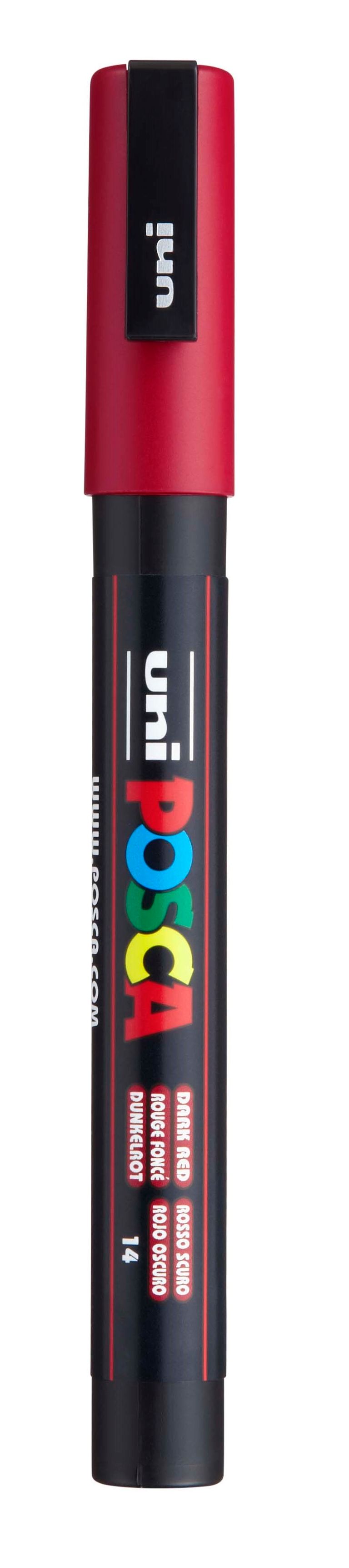 Posca Akrylový fix Posca PC-3M - VYBERTE ODSTÍN - Akrylový fix Posca PC-3M - tmavě červený
