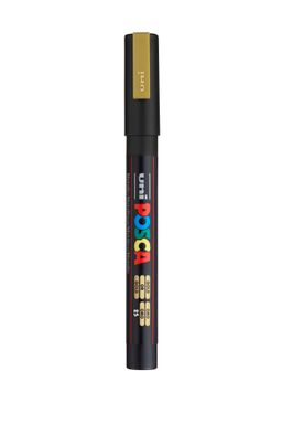 Obrázek produktu: Akrylový popisovač POSCA, PC-3M, 0,9-1,3 mm, zlatý