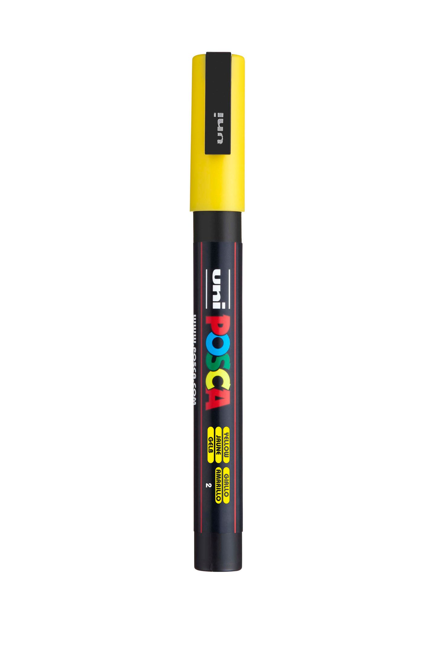 Akrylový popisovač POSCA, PC-3M, 0,9-1,3 mm, žlutý