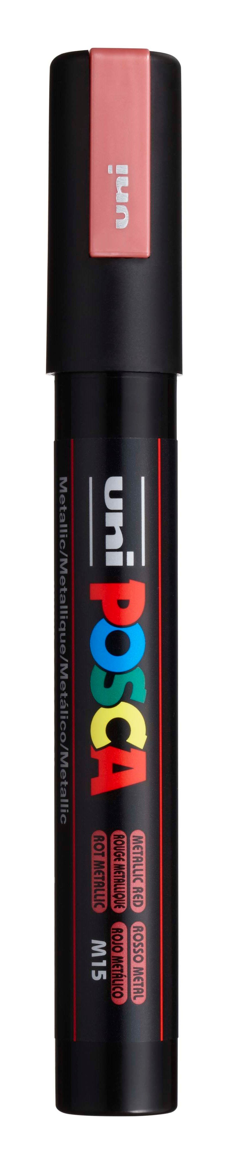 Akrylový popisovač POSCA, PC-5M, 2,5 mm, metalicky červený