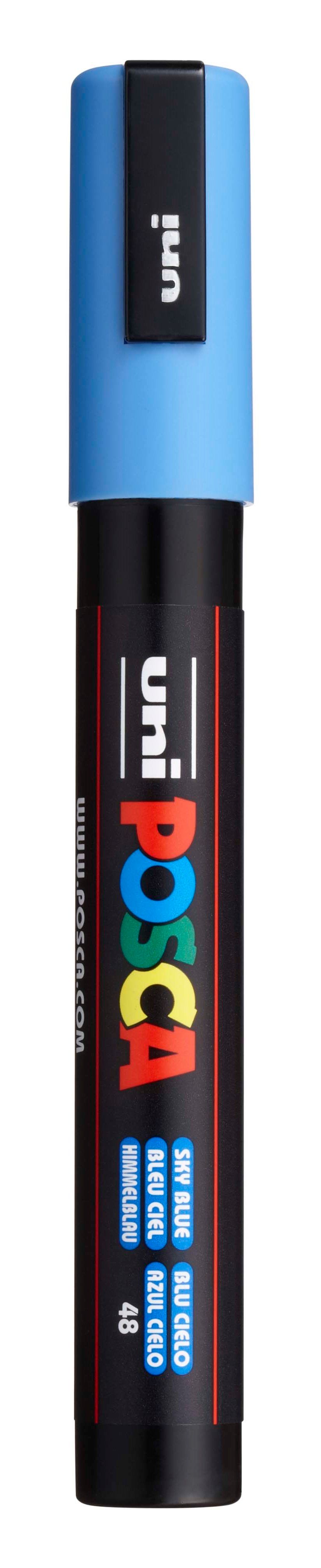 Akrylový popisovač POSCA, PC-5M, 2,5 mm, nebesky modrý