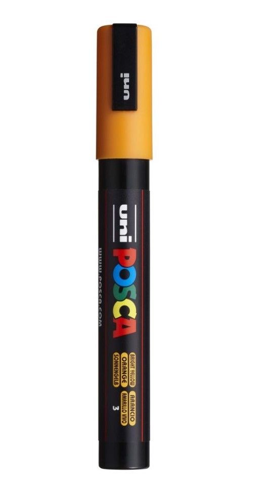 Akrylový popisovač POSCA, PC-5M, 2,5 mm, poměrančový