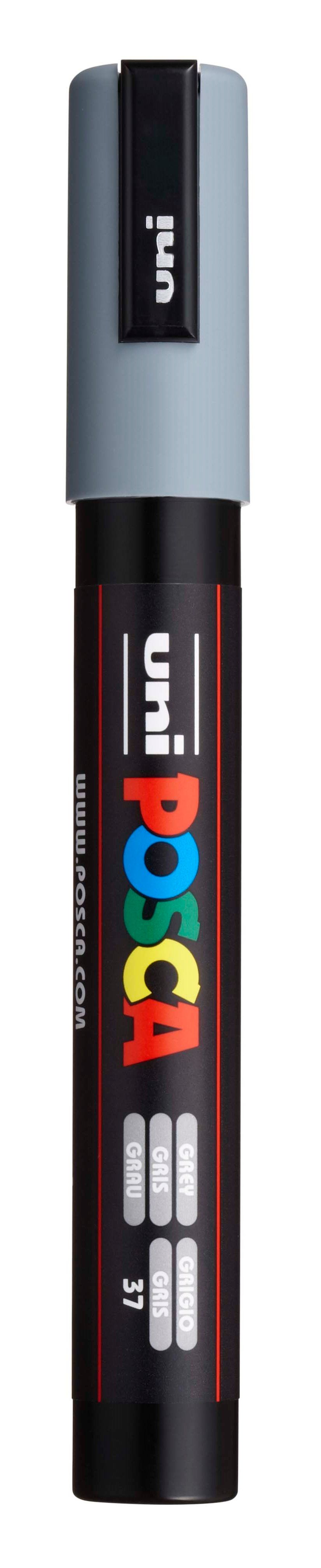 Akrylový popisovač POSCA, PC-5M, 2,5 mm, šedý