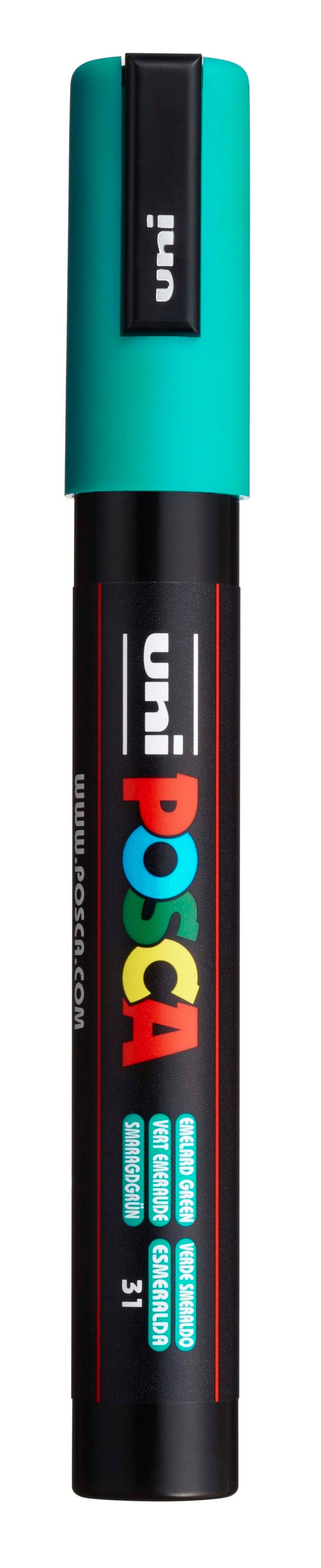 Akrylový popisovač POSCA, PC-5M, 2,5 mm, smaragdový