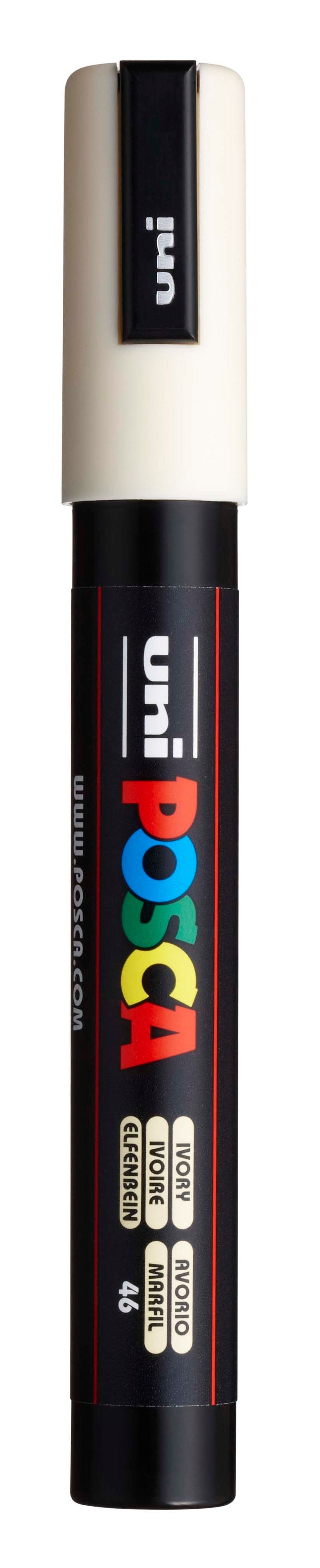 Akrylový popisovač POSCA, PC-5M, 2,5 mm, smetanový