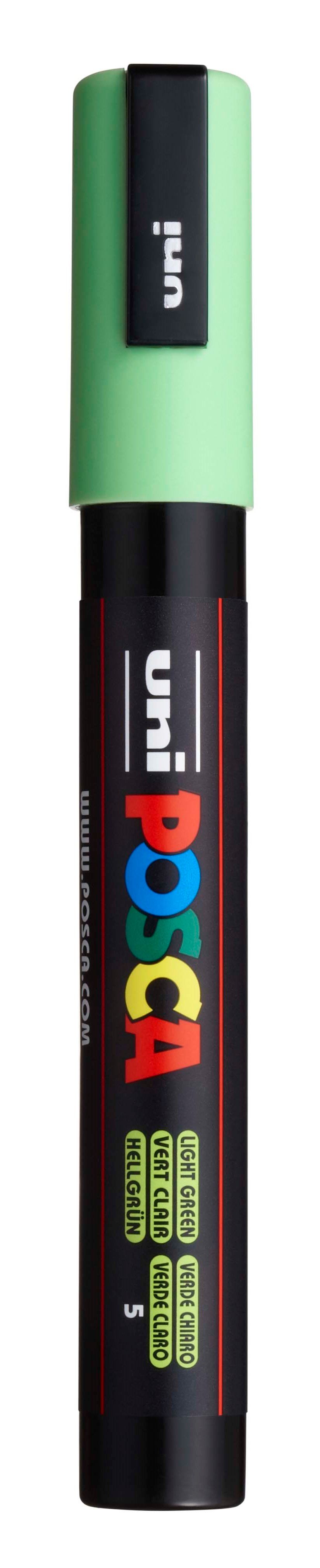 Akrylový popisovač POSCA, PC-5M, 2,5 mm, sv. zelený