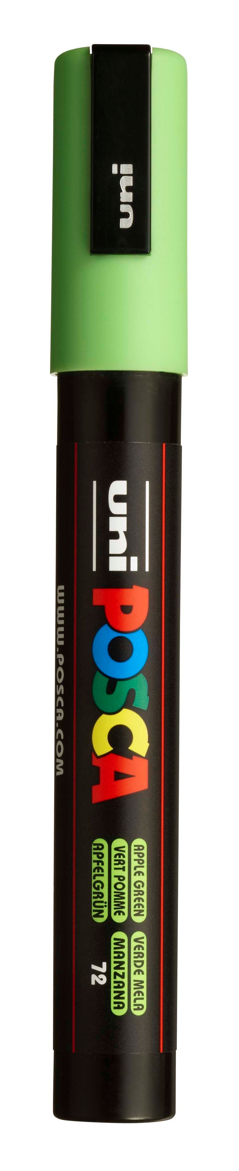 Akrylový popisovač POSCA, PC-5M, 2,5 mm, zelené jablko