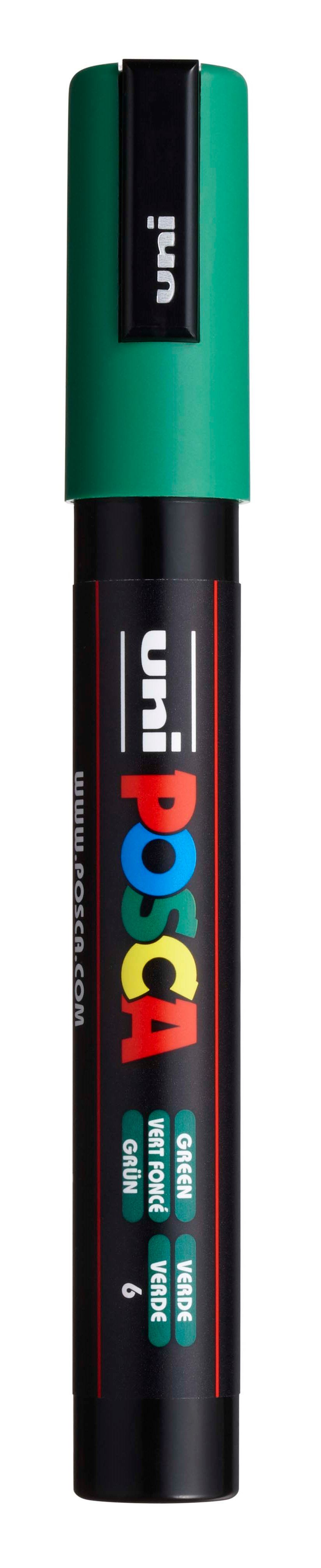 Akrylový popisovač POSCA, PC-5M, 2,5 mm, zelený