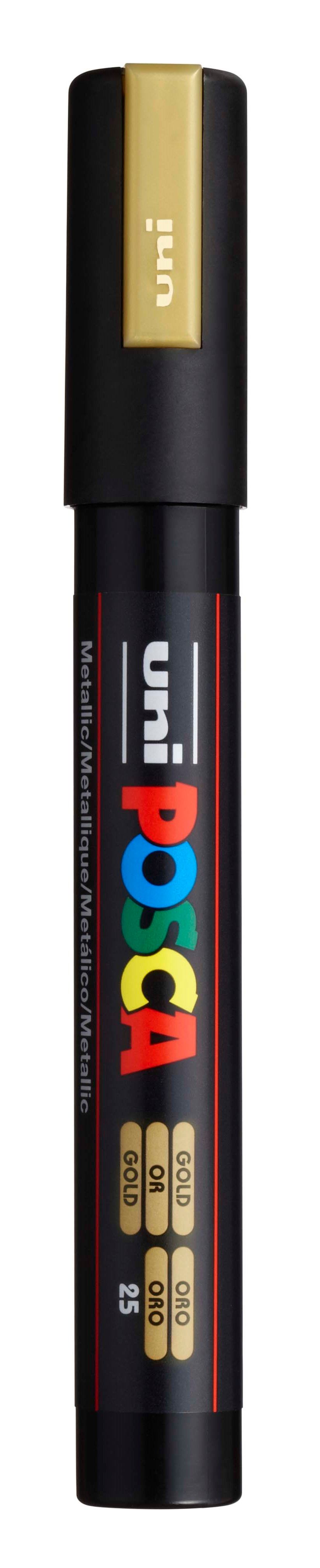 Akrylový popisovač POSCA, PC-5M, 2,5 mm, zlatý