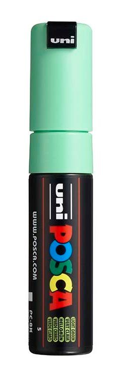 Akrylový popisovač POSCA, PC-8K, seříznutý hrot 8 mm, sv. zelený