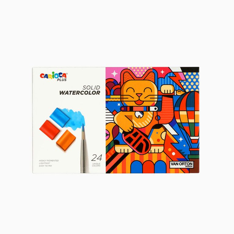Carioca Plus Akvarelové barvy 24 ks Carioca
