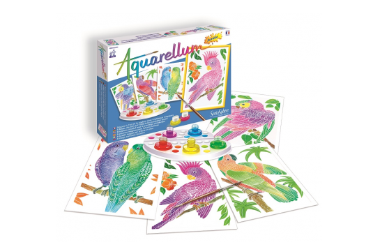 Akvarely junior - Papoušci Montessori