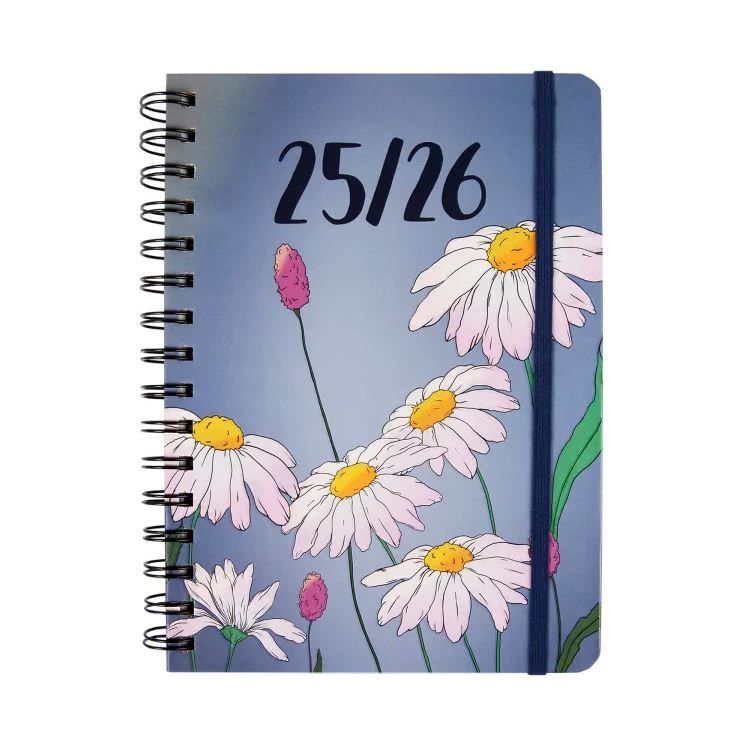 Albi Diář 2025/2026 studentský kroužkový - Kopretiny