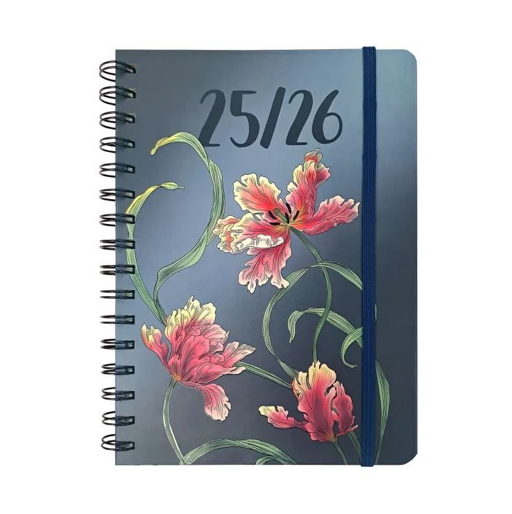Albi Diář 2025/2026 studentský kroužkový - Květiny