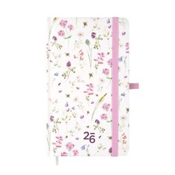 Obrázek produktu: Albi Diář 2026 kapesní týdenní s gumičkou - Luční květy
