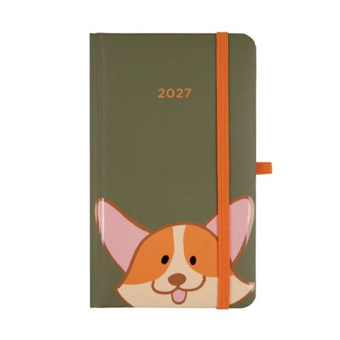 Obrázek produktu: Albi Diář 2027 kapesní týdenní s gumičkou - Corgi