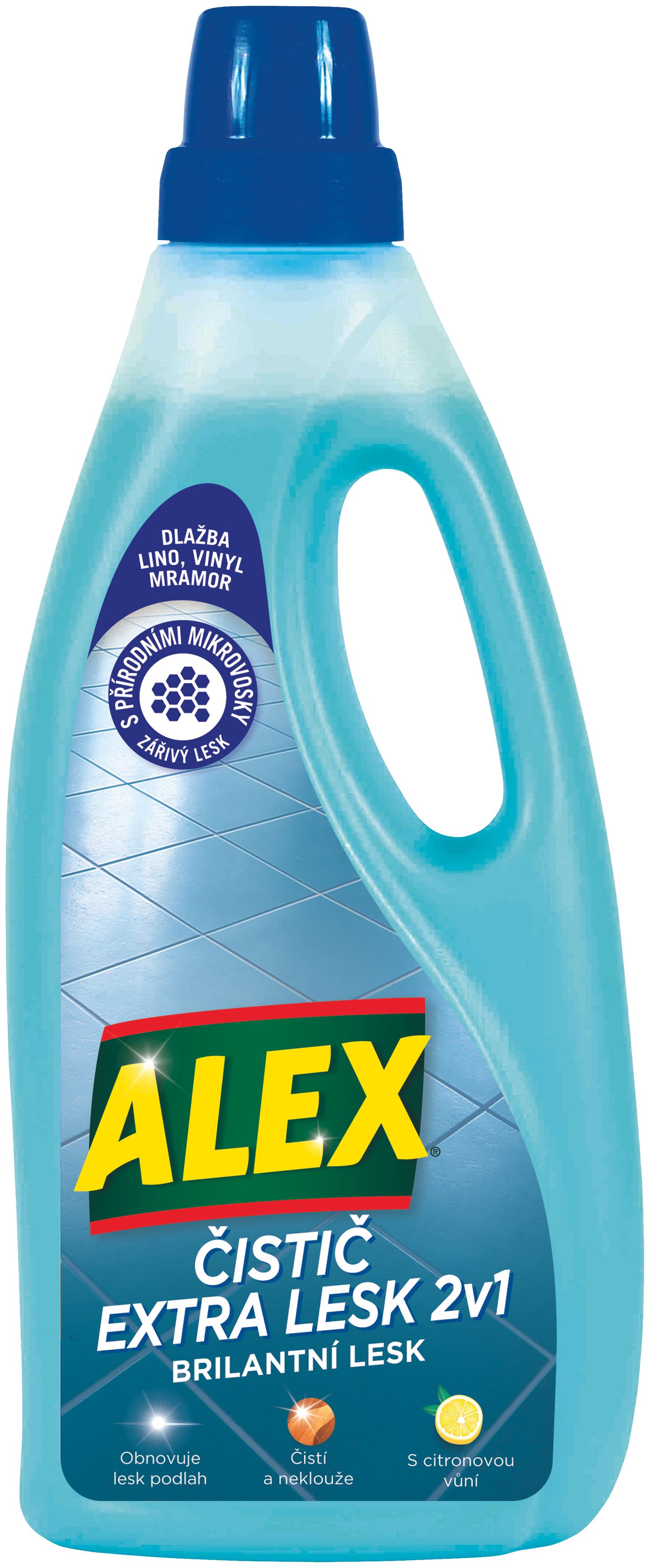 Alex čistič extra lesk 2v1 - na vinyl, dlažbu, lino 750 ml