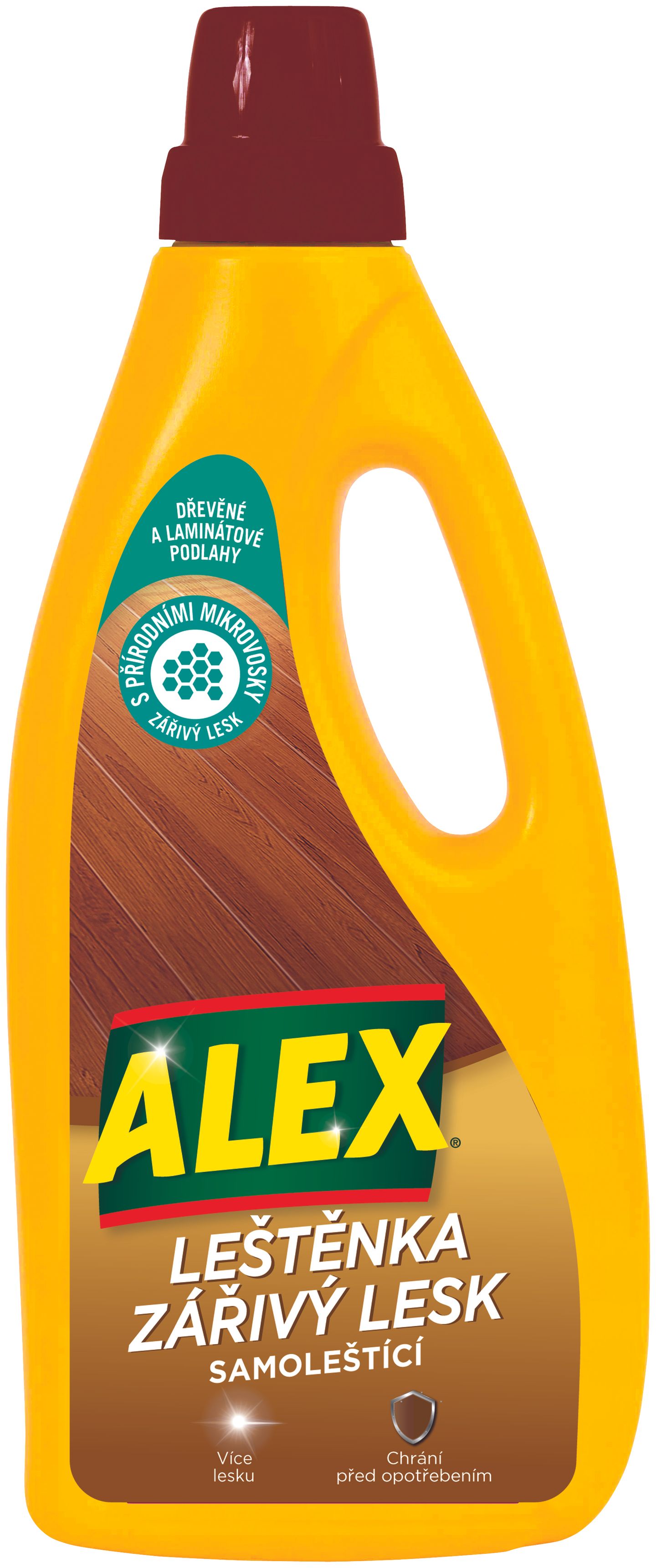 Alex leštěnka zářivý lesk - na dřevo, laminát 750 ml