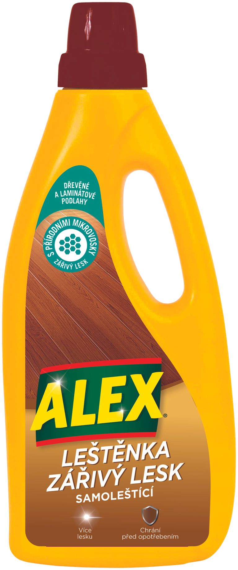 Alex leštěnka zářivý lesk - na dřevo, laminát 750 ml