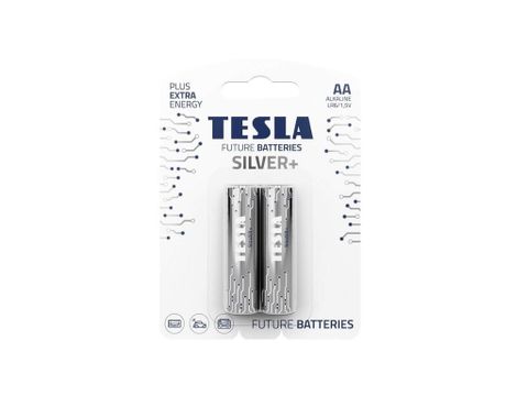 Obrázek produktu: Alkalická tužková baterie AA Tesla SILVER+ 2 ks, blistr