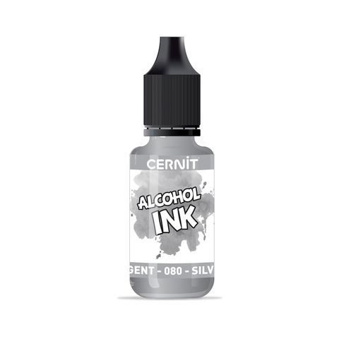 Obrázek produktu: Alkoholový inkoust CERNIT 20 ml - stříbrný