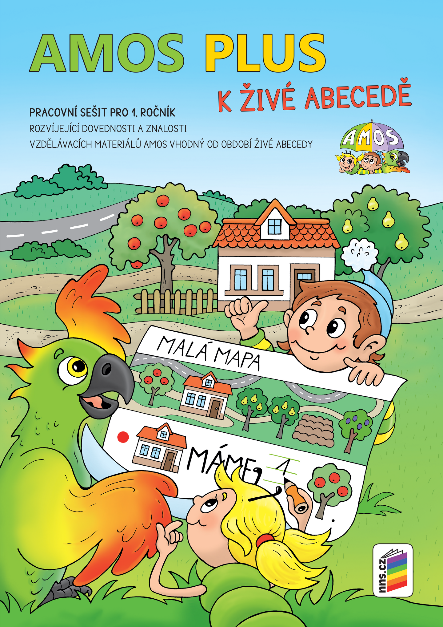 AMOS PLUS K ŽIVÉ ABECEDĚ se samolepkami