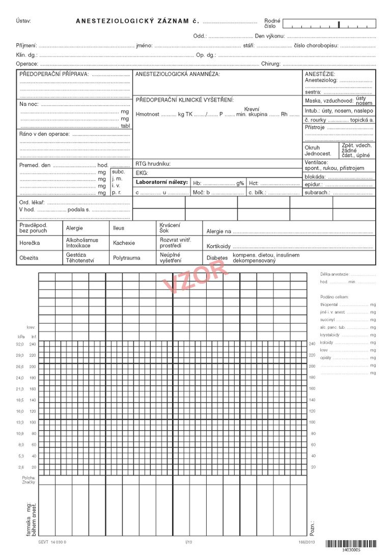 Anesteziologický záznam