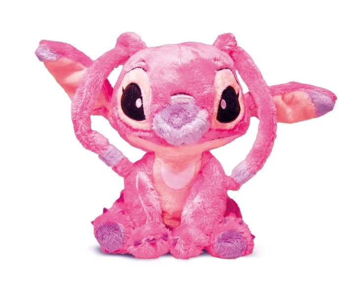 Angel sedící plyš 25 cm Stitch růžová