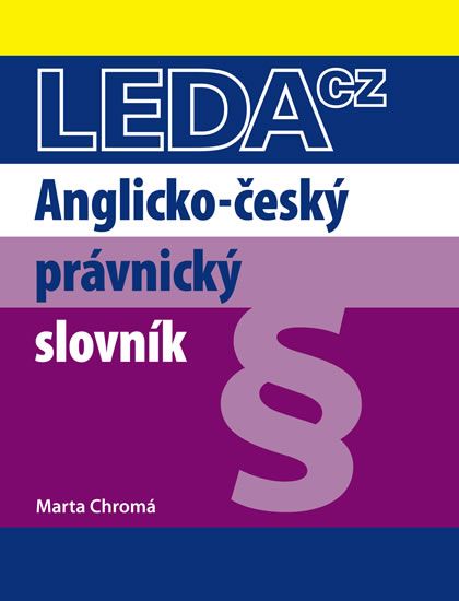 Obrázek produktu: Anglicko-český právnický slovník