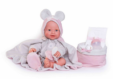 Obrázek produktu: Antonio Juan 50392 MIA - mrkací a čůrající realistická panenka miminko s celovinylovým tělem - 42 cm