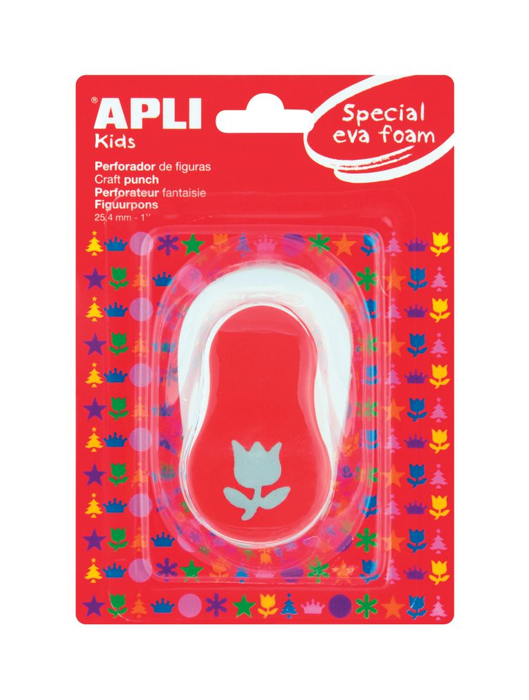 APLI Děrovačka na papír i pěnovku - tulipán - 25,4 mm