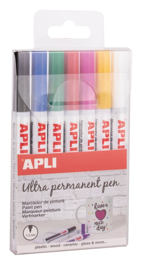 Obrázek produktu: APLI Lakové popisovače ultra permanentní - sada 7 barev