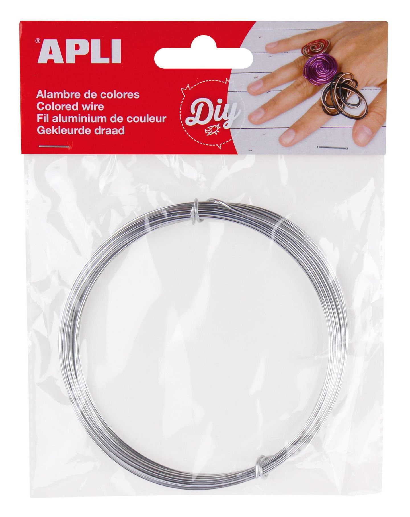 APLI Modelovací drátek 1,5 mm, 5 m - stříbrný