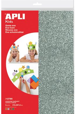Obrázek produktu: APLI Pěnovka 21 × 29,7 cm - třpytivá - sada 4 barev