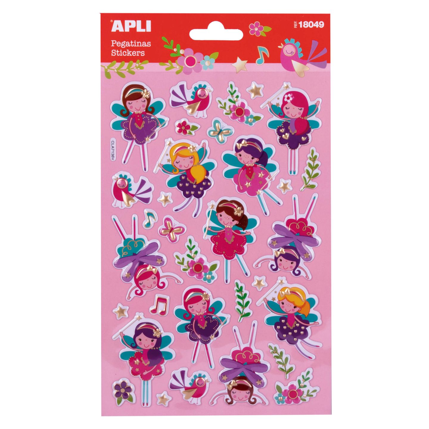 APLI Samolepky - Víly, metalické